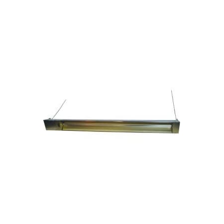 Tpi TPI Infrared Spot Heater For Indoor/Outdoor Use, 1500W, 120V, 5-3/8"W x 6-1/2"H, Silver OCH46120VSSE